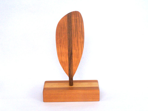 Handcarved kayak paddle trophy