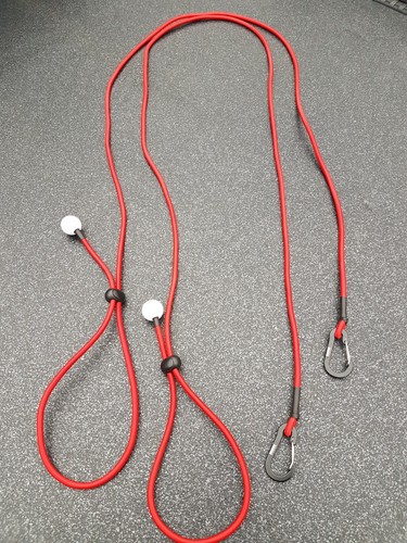 Red kayak paddle leash - red,