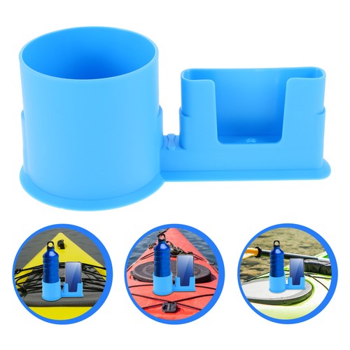 Blue plastic kayak cup holder - plastic,