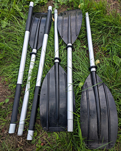 Piece kayak paddles - piece, x2