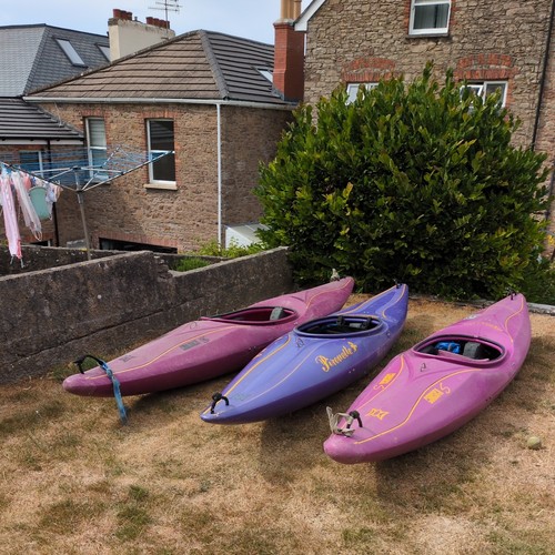 Four kayaks incl 3 - kayaks,
