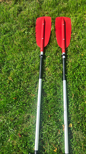 Red kayak canoe paddle - red,
